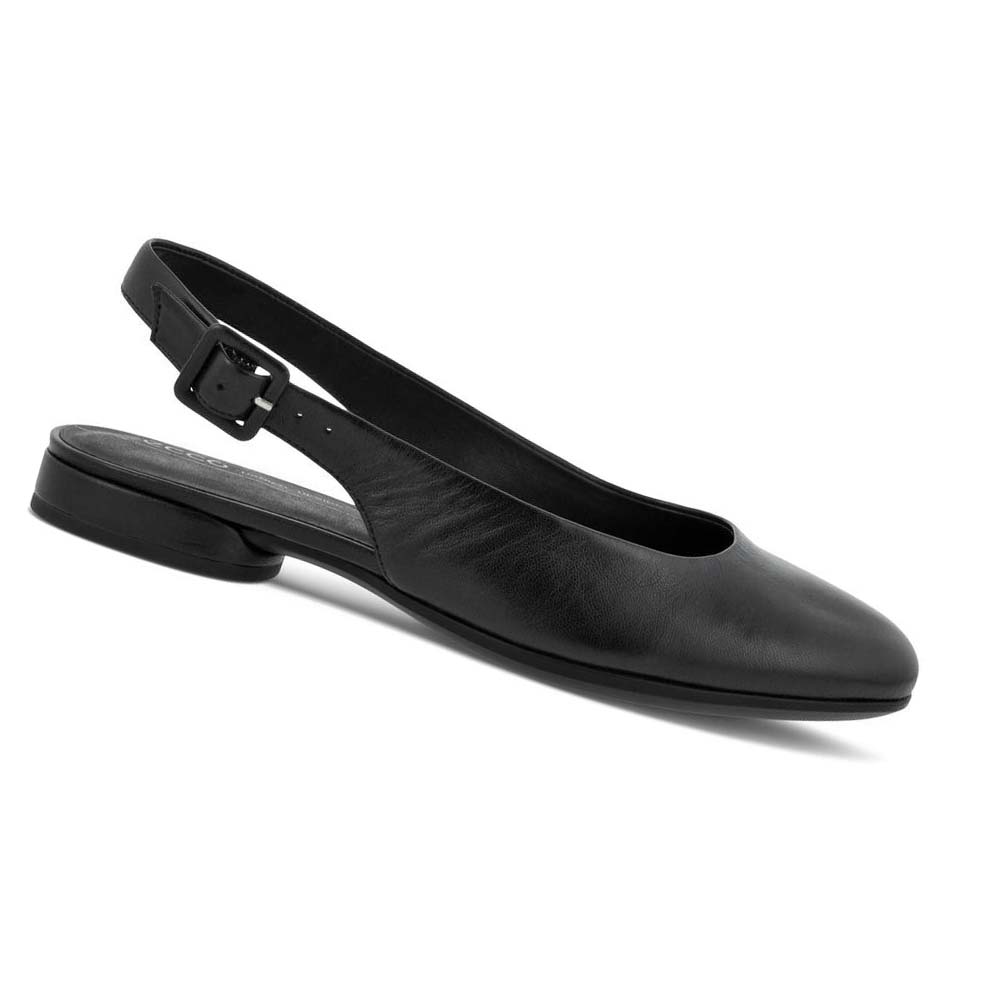 Ecco Anine Slingback-back Ballerina Dam Svarta | SE 6UZG